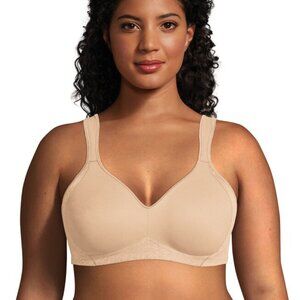 Playtex 18 Hour NWT 4049 Side & Back Smoothing Cool Comfort Nude 38C